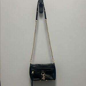 Rebecca Minkoff Small Black Leather Crossbody Bag